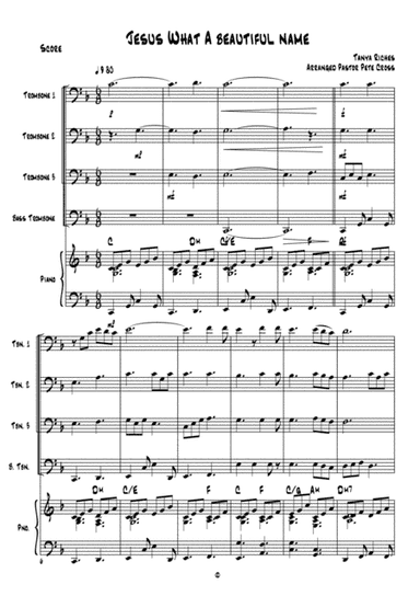 Trombone Praise (Jesus what a beautiful name) (arr. Pastor Pete Cross)