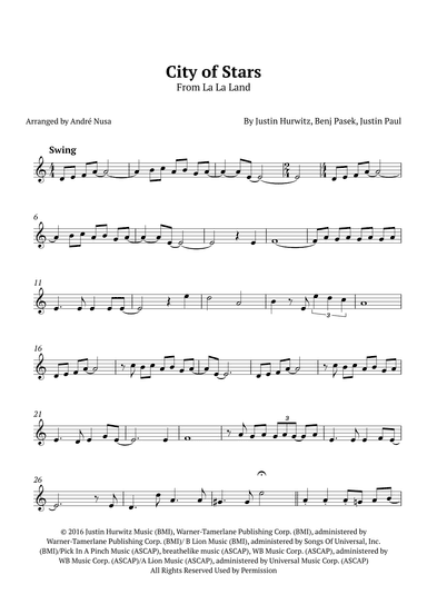 City Of Stars (arr. André Nusa)