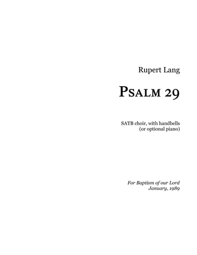 Psalm 29