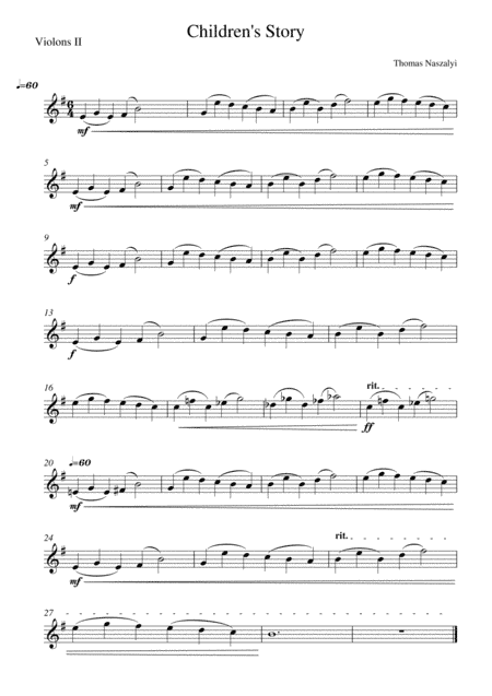 Children's Story/Violin 2 PART