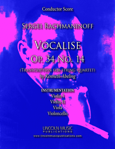 Rachmaninoff - Vocalise Op. 34 No.14 (for String Quartet) (arr. Kenneth Abeling)