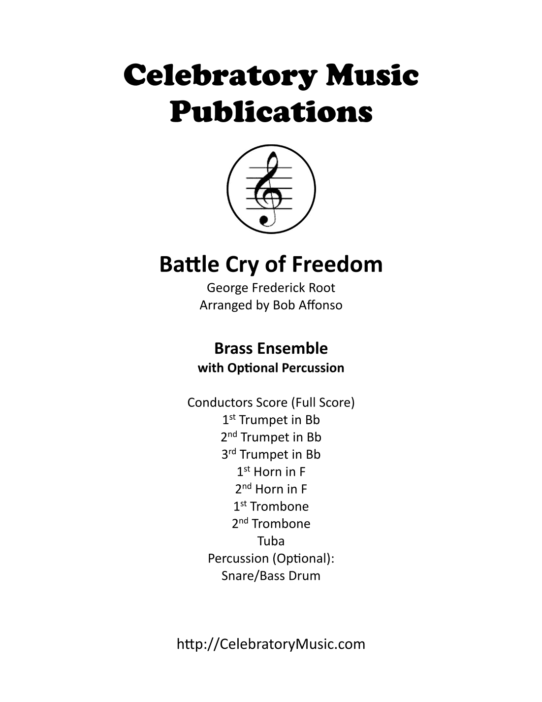 Battle Cry of Freedom (arr. Bob Affonso)