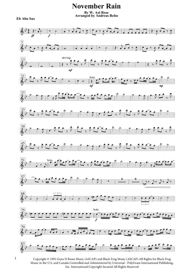 November Rain (arr. Andreas Rehn)