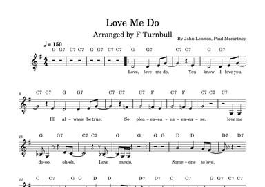 Love Me Do (arr. F Turnbull)