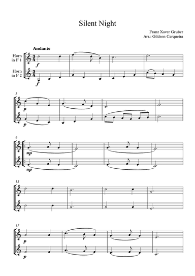 Silent Night (arr. Gildson Cerqueira)