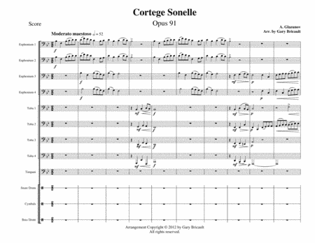 Cortege Sonelle - Opus 91 (arr. Gary Bricault)