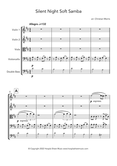 Silent Night Soft Samba (arr. Christian Morris)