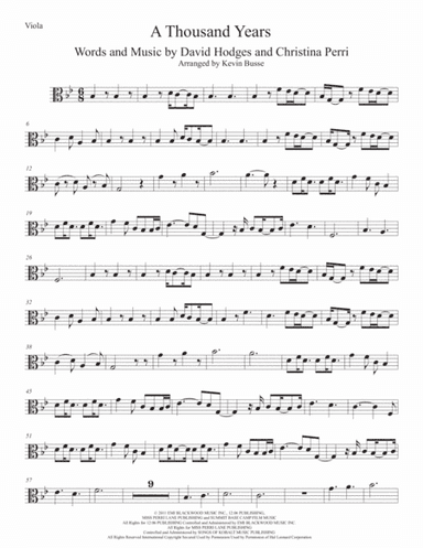 A Thousand Years (arr. Kevin Busse)