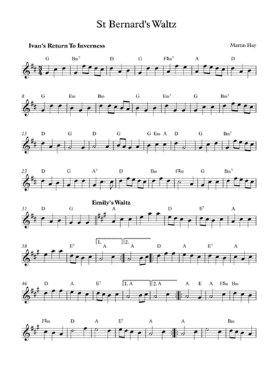 Ceilidh Music: St Bernard's Waltz - Ivan's Return To Inverness, Emily's Waltz, Maria's Waltz, The Fa