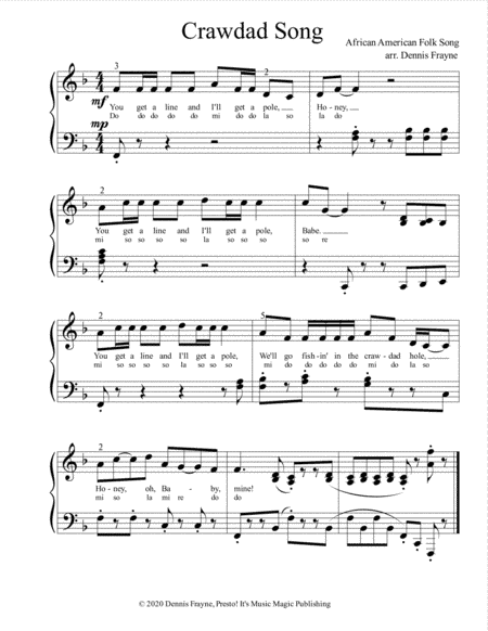 Crawdad Song (arr. Dennis Frayne)