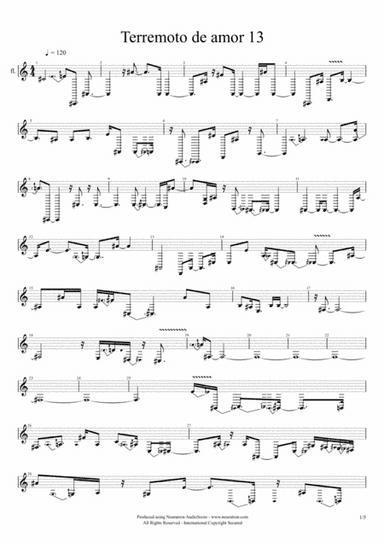 13 Terremoto de amor (arr. Neo)