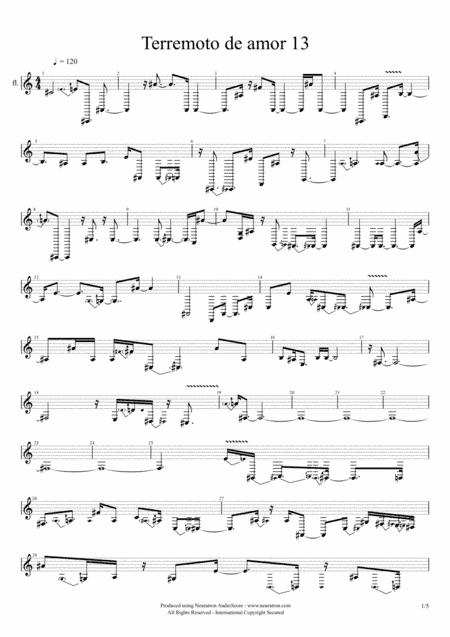 13 Terremoto de amor (arr. Neo)