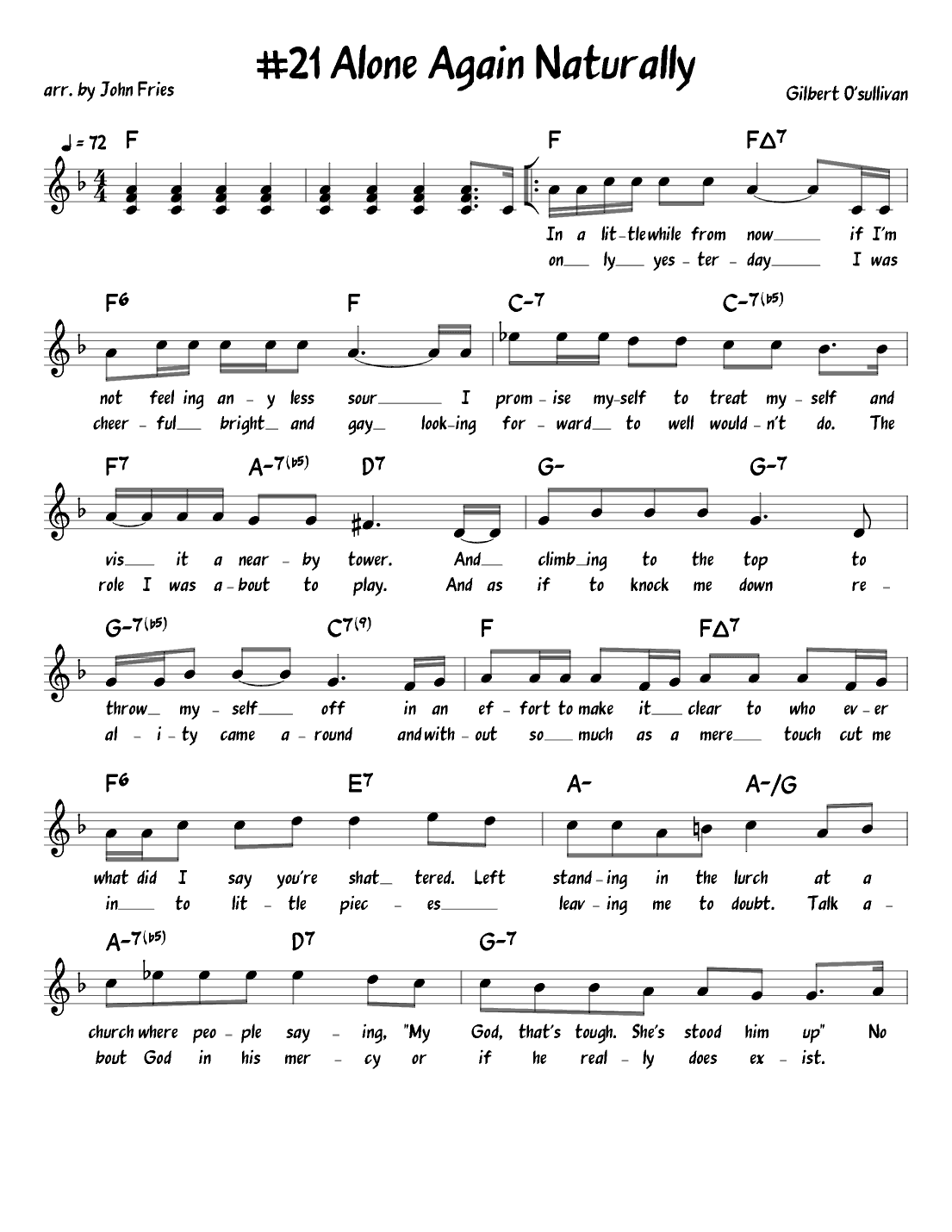 We'll Be Together Again (arr. John Fries)