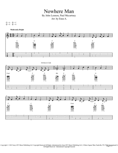 Nowhere Man (arr. Enea A.)