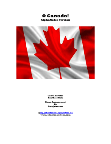 O Canada - Alpha Notes (arr. Gary Johnston)