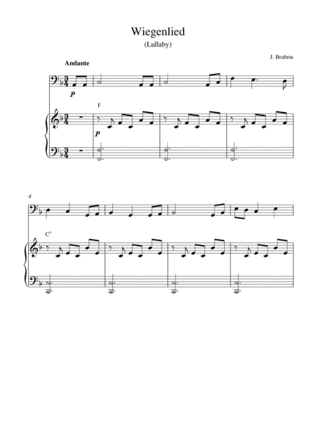 Wiegenlied (Lullaby) (arr. Kaiserin Rebecca)