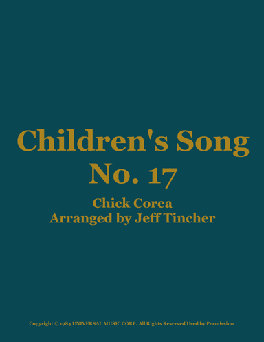 Children's Song No. 17 (arr. Jeff Tincher)