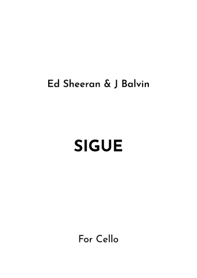 Sigue (arr. Jireh J.)