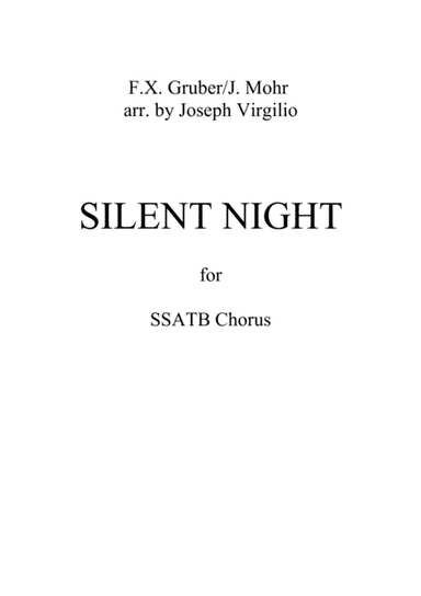 Silent Night for SSATB chorus (arr. Joseph Virgilio)