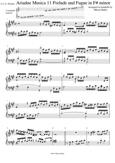 Ariadne Musica 11 - Prelude and Fugue in F-sharp minor