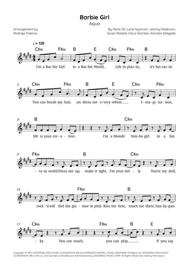 Barbie Girl (arr. Rodrigo Faleiros)