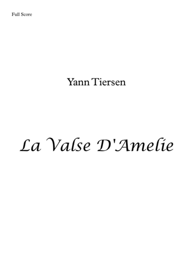 La Valse D'amelie (arr. Leandro Cardoso)