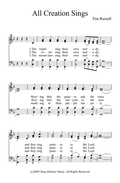 All Creation Sings