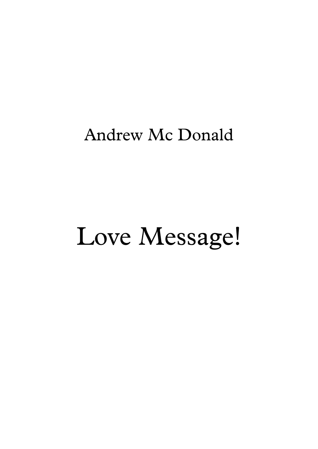 Love Message!