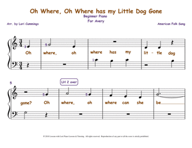 Oh Where, Oh Where Has My Little Dog Gone (arr. Lori Cummings)