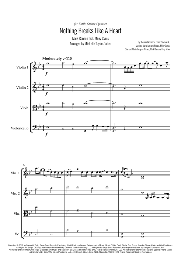 Nothing Breaks Like A Heart (arr. Michelle Taylor-Cohen)