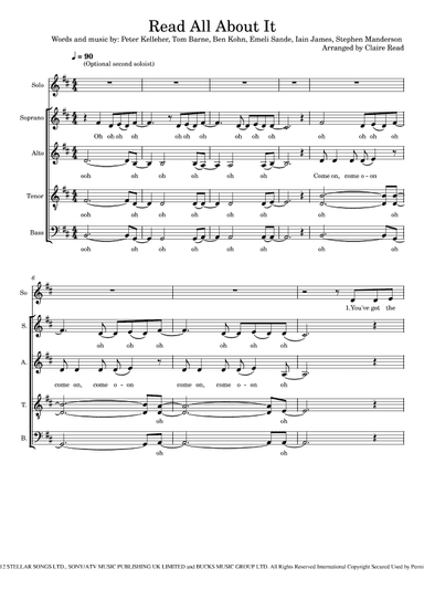 Read All About It, Part Iii (arr. Claire Read)