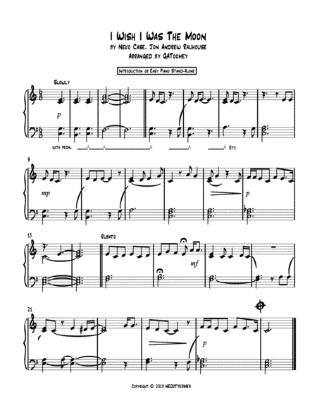 I Wish I Was The Moon (arr. GAToomey)