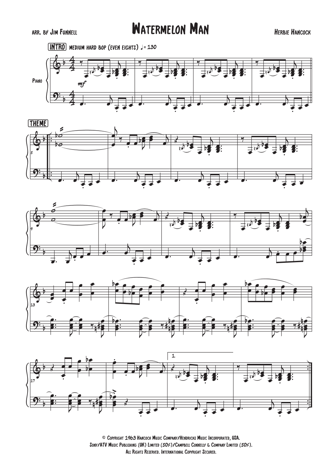 Watermelon Man (arr. Jim Funnell)