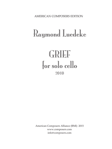 [Luedeke] Grief