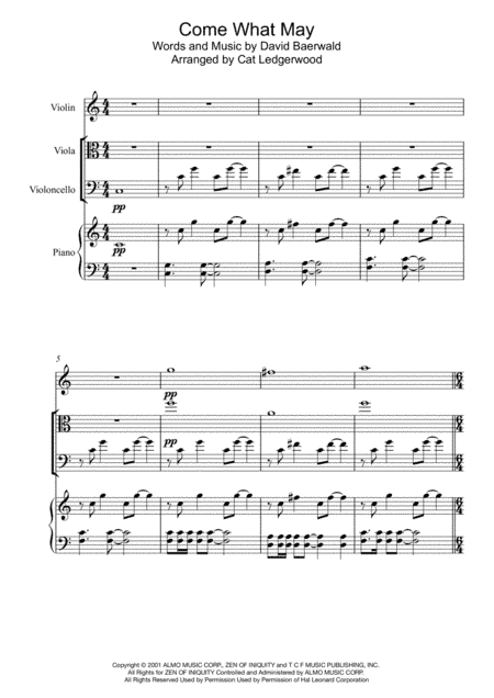 Come What May (arr. Cat Ledgerwood)