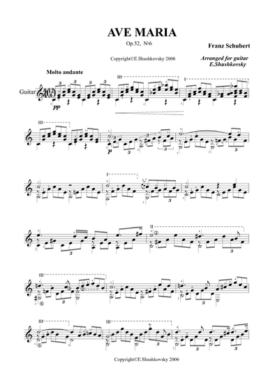 Ave Maia (arr. Evgeny Shushkovsky)