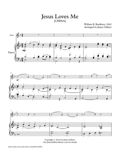 Jesus Loves Me (arr. James Gilbert)