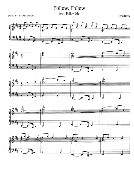Follow Follow (arr. jeff siesser)