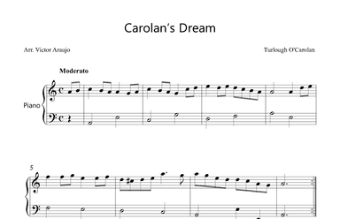 Carolan's Dream - Easy Piano (arr. Victor Araújo)
