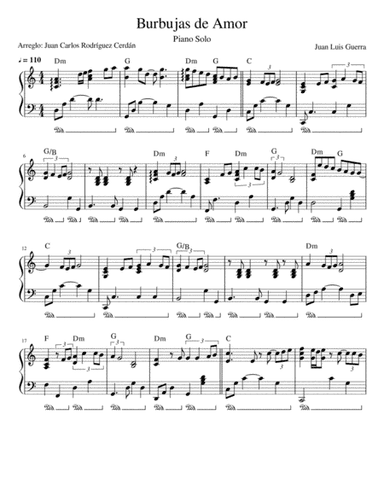Burbujas De Amor (arr. Juan Carlos Rodriguez Cerdan)