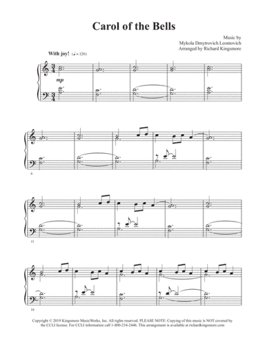 Carol of the Bells (arr. Richard Kingsmore)