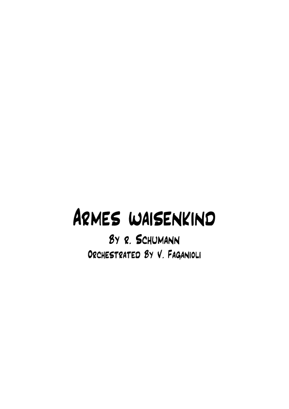 Armes waisenkind (arr. Valdeci Faganioli)