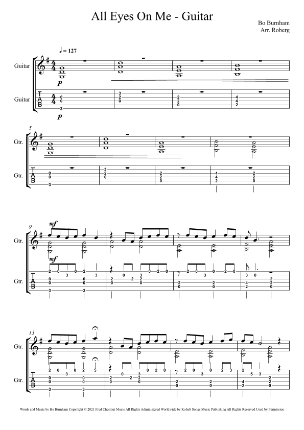 All Eyes On Me (arr. Jackson Roberg)