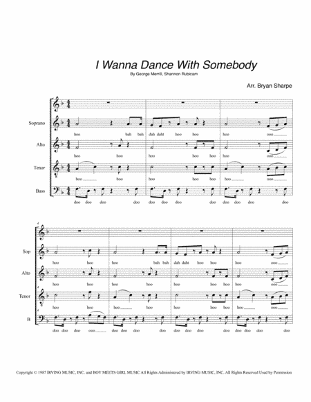 I Wanna Dance With Somebody (arr. Bryan Sharpe)