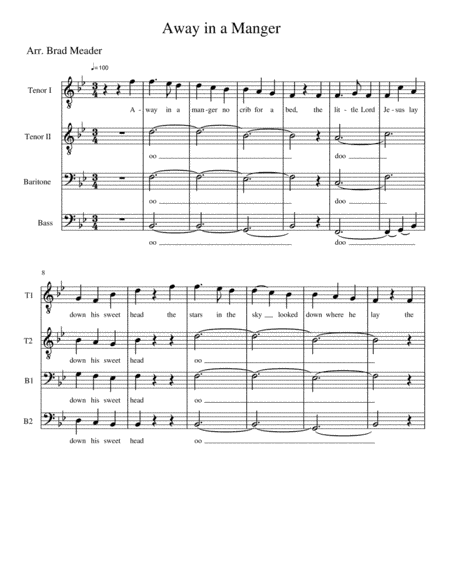Away in a Manger (arr. Brad Meader)