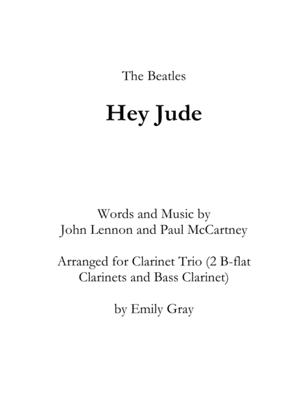 Hey Jude (arr. Emily Gray)