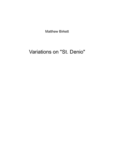 Variations on "St. Denio" (arr. MEB Music)