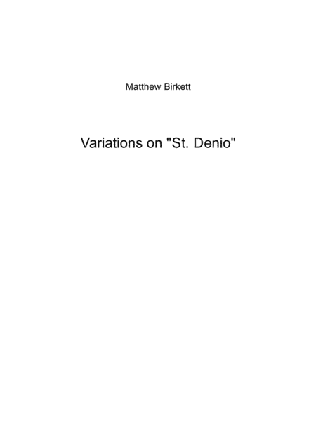 Variations on "St. Denio" (arr. MEB Music)