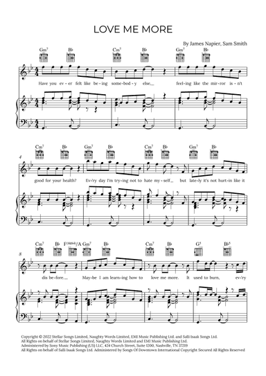 Love Me More (arr. Alex Nunes Rodrigues)