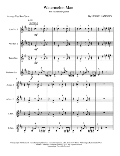 Watermelon Man (arr. Sam Spear)